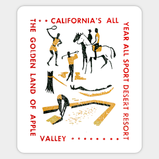 Apple Valley, CA -- Vintage Aesthetic Sticker